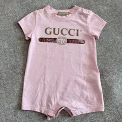 GUCCI ベビー ロンパース ピンク 3m 美品のサムネイル