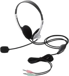 エレコム ヘッドセット マイク 両耳 オーバーヘッド 1.8m