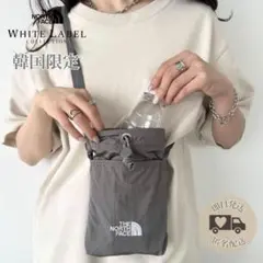 韓国限定✨THE NORTH FACE グレー ショルダーバッグ