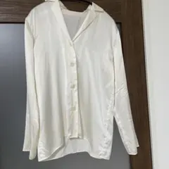 yo BIOTOP Lingerie silk collar shirtのサムネイル