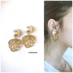 【No.308】ハンドメイド ピアス イヤリング 大人可愛い パール 入学式