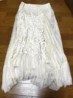 グレースコンチネンタル 花柄 レース ロングスカートのサムネイル