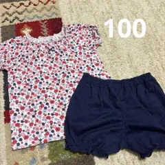 花柄 パジャマ 半袖 100のサムネイル
