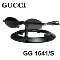 美品　GUCCI GG 1641/S E4W オーバル　グレーレンズ　ケース付
