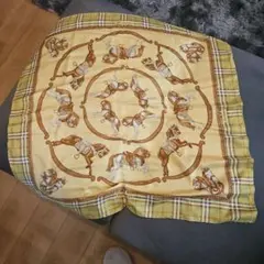 Burberrys 馬柄 シルクスカーフ