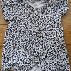 花柄ロンパース 50~60cm 綿100%