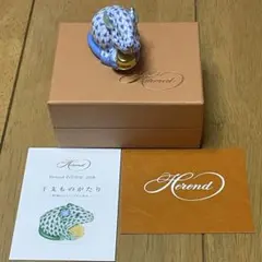 美品　ヘレンド　置物　へび　巳年　干支　ファギュリン　2013 ブルー　青 美品 ヘレンド 置物 へび 巳年 干支 ファギュリン 2013 ブルー 青