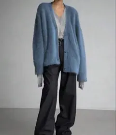 カーディガン モヘア