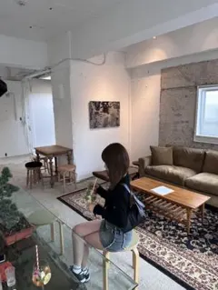 デニムブルー ダメージ加工 タイトミニスカート