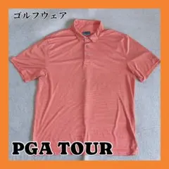 PGA TOUR ポロシャツ ストライプ柄 ゴルフウェアのサムネイル