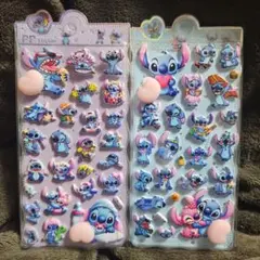 ぷにぷにおしりシール2枚セットA　スティッチ　桃シール　ステッカー