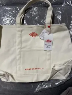 DANTON キャンパス　トートバッグ　白