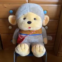 パンダ ぬいぐるみ 昭和レトロ チェック柄サロペット - メルカリ