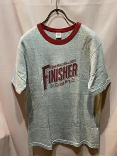 Ues フィニッシャー Tシャツ グレー　デニムマラソン
