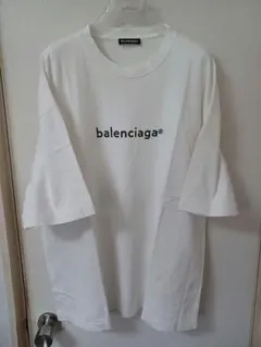 BALENCIAGA バレンシアガ Tシャツ 白 オーバーサイズ ワンポイント 
