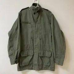 フランス軍　フィールドジャケット　サイズＬ　92 カーキー　ミリタリー　軍