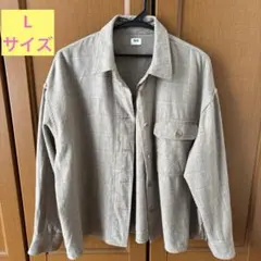ユニクロ　ヘビーフランネルクロップドシャツジャケット　Lサイズ