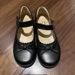 Paris Club ブラックストラップシューズ 19センチ