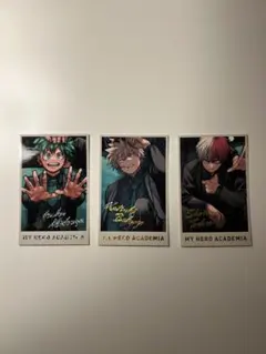 ヒロアカ 原画展 メモリアルコレクション 箔押し 緑谷出久 爆豪勝己 轟焦凍