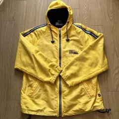 FIRST DOWN フード付きナイロンジャケット イエロー