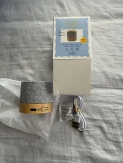 【新品未使用品】3COINS おしゃれコンパクトワイヤレススピーカー　グレーのサムネイル