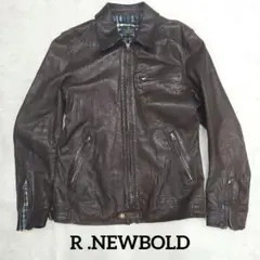 R. NEWBOLD ブラック レザー シングルライダースジャケット L 美品 2025年最新】R NEWBOLD メンズ レザージャケット・ライダースの人気