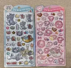 【正規品】うるちゅるpopシール　トムジェリ　マイメロ　２種セット