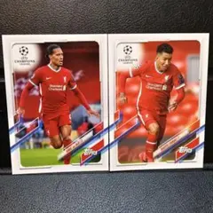 Topps UEFA ファン・ダイク フィルミーノ カード 2枚セット