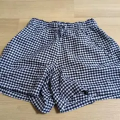 チェック柄ハーフパンツ XL (12-13歳)