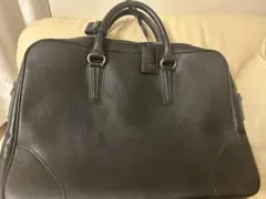 最終値下げ　ほぼ未使用　美品　TAKEO KIKUCHI レザービジネスバッグ