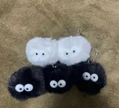 まっくろくろすけキーホルダー5個セット