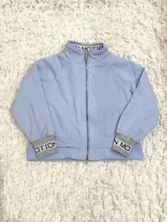 140 ジャージ トップス 水色 ライトブルー スポーツウェア 韓国風　練習着