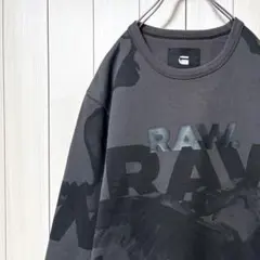G-STAR RAW グラフィック スウェット ロゴ トレーナー 裏起毛 Lのサムネイル