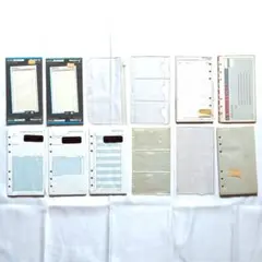 【未使用】システム手帳用リフィル12冊セット