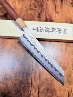 牛刀 210mm 瑞雲 関の刃物 ダマスカス63層 SPG2 両刃 洋包丁 桐箱