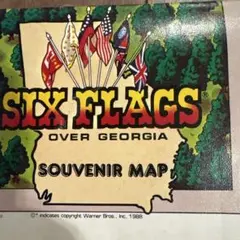 Six Flags Over Georgia 1988年 スーベニアマップ