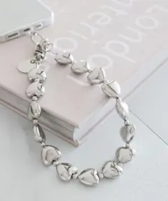 ニコアンド ハンドストラップ[tiny tiny(ティニーティニー)] シルバー