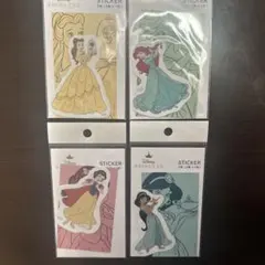 ディズニープリンセス シールセット 4パック