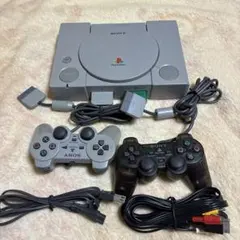 SONY PlayStation 本体とコントローラー2個
