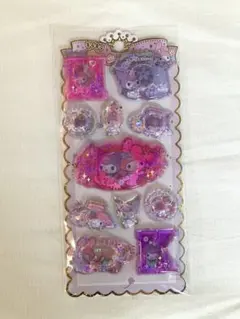 Sanrio My Melody Kuromi キラキラウォーターシール