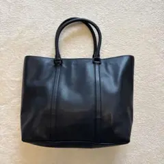 美品　コーチ ブラック レザートートバッグ