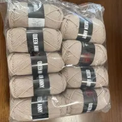 【新品未使用】QUEEN ANNY 毛糸 9玉セット　101番色