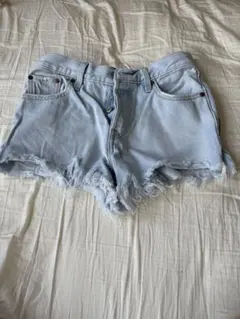 Levi's ライトブルー カットオフショートパンツ W25