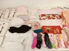 ゴ1【4】◆和装着付け小物おまとめ御こしひも/着物ベルト/マジックベルト/衿芯他