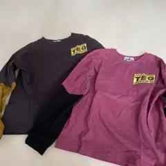 ロゴ入り長袖Tシャツ2枚セット　120 130