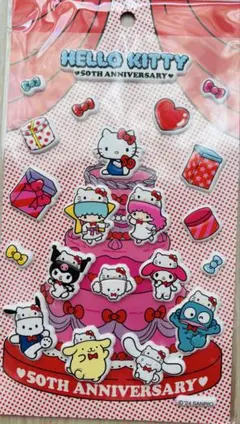 【海外正規品】サンリオ　ぷっくりシール　50周年♡