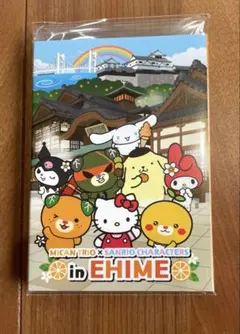 愛媛限定 みきゃんトリオ×サンリオキャラクター　コラボ パタパタメモ メモ帳