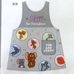 トムとジェリー エプロン　保育士 グレー系 ポケットありのサムネイル