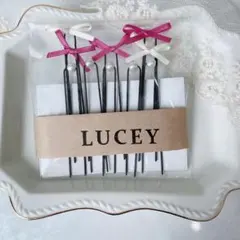 リボン色変更可能　マゼンタ、ホワイトリボンパールUピン10セット