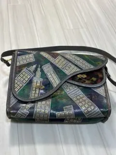 KENZO FUKUI 福井謙三「窓」本革 レザー ハンドバッグ ブラック KENZO FUKUI 福井謙三「窓」本革 レザー ハンドバッグ ブラック - メルカリ